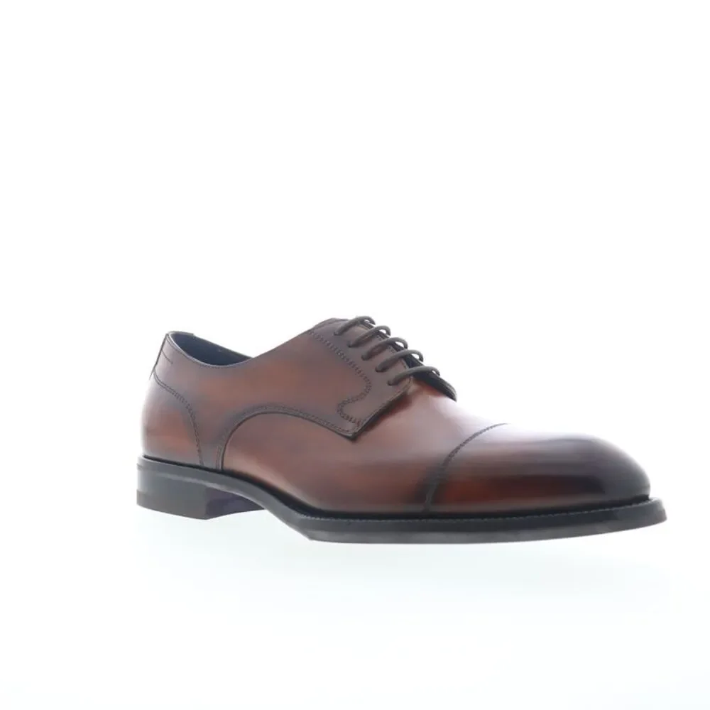 Di Bianco Mens Bersano Lined Calf Brown Shoes (NWT)